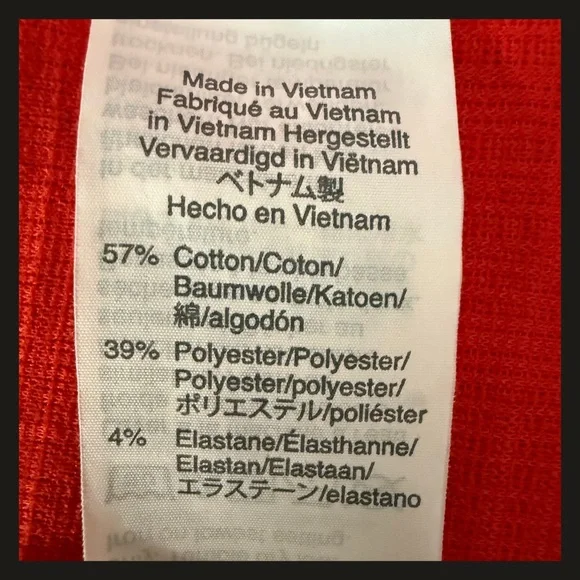 J.Crew Red Faux Wrap Slip On Dress Women’s Medium SP20 AK924 Midi Viscose EUC - Picture 9 of 12